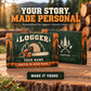Personalized Logger Aluminum Wallet Card - Toolmark Heritage - advertising image