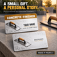 Personalized Concrete Finisher Aluminum Wallet Card - Signature Stripe - advertising image