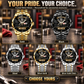 Personalized Mechanic Crystal Metal Watch - Faceted Legacy - advertising image