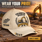 Personalized Excavator Operator Baseball Cap - Vintage Laurel - advertising image