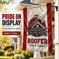 Personalized Roofer House Flag - Proud Legacy - advertising image