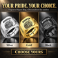 Personalized Roofer Engraved Signet Ring - Sunburst Legacy - advertising image