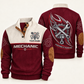 Personalized Mechanic Sports Sweatshirt - Heritage Collar - Jujube Red