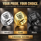 Personalized Mechanic Engraved Signet Ring - Sunburst Legacy - advertising image