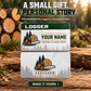 Personalized Logger Aluminum Wallet Card - Signature Stripe - advertising image