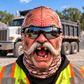 Dump Truck Driver funny face balaclava - Style 6