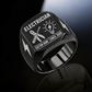 Electrician Twin Icons ring in Black, showing CUSTOM NAME and SINCE 2000