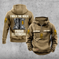 Electrician Proud Walk Vintage Hoodie in Kaki, front and back views with sample text CUSTOM NAME and SINCE 2000, boots pride back artwork and pliers-and-lightning sleeve icons.