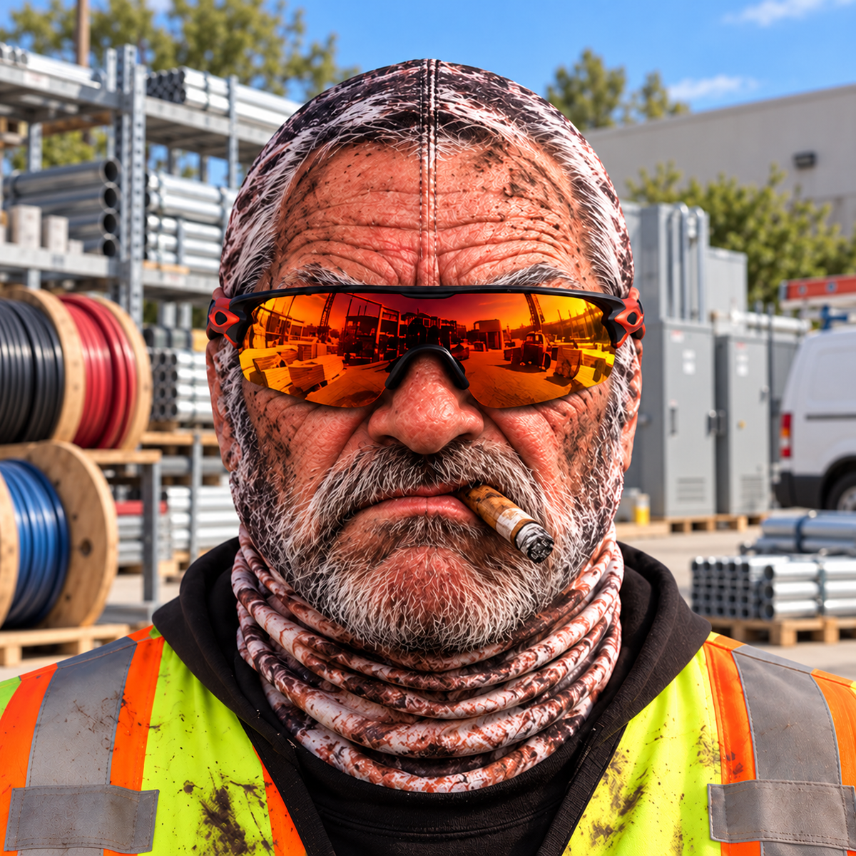 Electrician funny face balaclava - Style 10