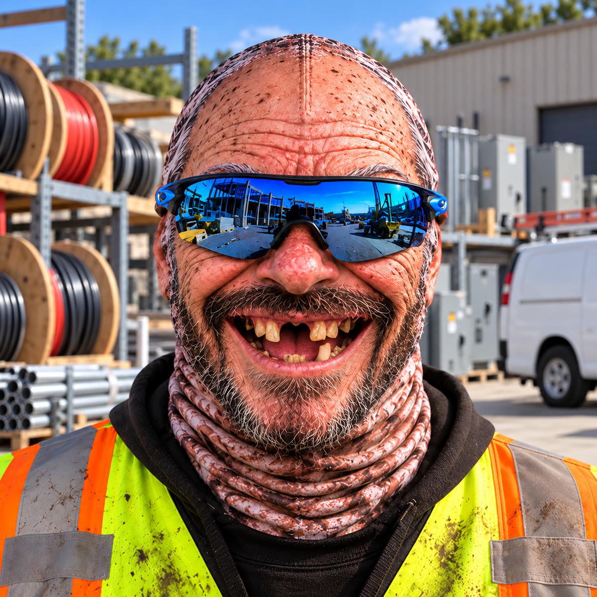 Electrician funny face balaclava - Style 2