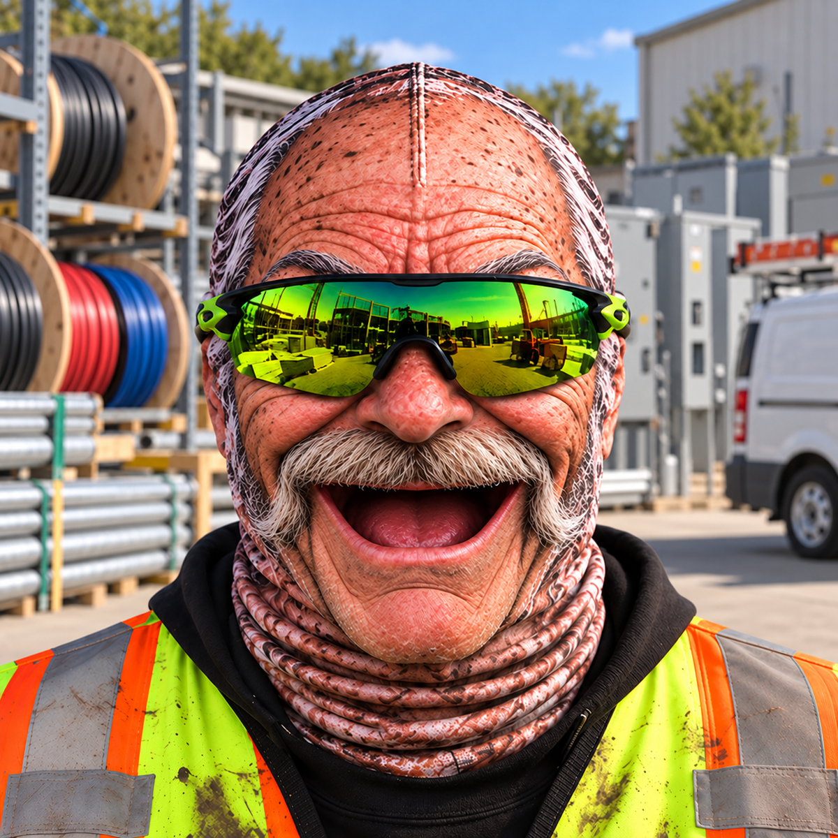 Electrician funny face balaclava - Style 5