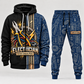 electrician full-zip hoodie and matching joggers - navy catalog view