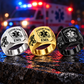 EMS Heritage Emblem personalized ring in Silver, Gold and Black with CUSTOM NAME and SINCE 2000 on a ems-themed background