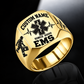 EMS Bold Lettering ring in Gold, showing CUSTOM NAME and SINCE 2000