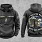 EMS Walk the Walk Badge Vintage Hoodie in Dark Gray, fully separated front and back views with sample text CUSTOM NAME and SINCE 2000, ambulance and response-bag motifs, and I WALK THE WALK / WITH EMS PRIDE arched boots artwork.