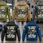EMS Never Ends Vintage Hoodie in all five colors: Military Green, Kaki, Dark Gray, Black and Dark Blue. Five complete back views with matching EMS artwork in a quiet ambulance bay with an unbranded parked ambulance and closed response bag.