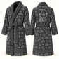 Personalized EMS Bathrobe slate front and back
