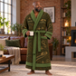 Personalized EMS Bathrobe - Contour Lines lifestyle view