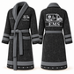 Personalized EMS Bathrobe - Signature Silhouette slate front and back view
