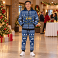 ems hero Winter Snowflake full-zip hoodie and jogger combo with Custom Name and Custom Company Name