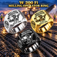 Three personalized W 200 Fi cold planer operator signet rings in Silver, Gold and Black finishes, with MILLING OPERATOR, W 200 Fi, CUSTOM NAME and SINCE 2000 engraving.
