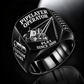Personalized PL61 Pipelayer Operator Ring, black finish, CUSTOM NAME and SINCE 2000 engraving.