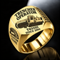 Personalized T655III Trencher Operator Ring, gold finish, CUSTOM NAME and SINCE 2000 engraving.