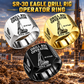 Hero personalized SR-30 Eagle foundation drilling rig operator signet ring with original unbranded machinery, CUSTOM NAME and SINCE 2000.