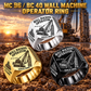 Hero personalized MC 96 / BC 40 diaphragm wall operator signet ring with original unbranded machinery, CUSTOM NAME and SINCE 2000.