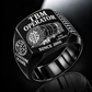 Black personalized S-502 LAKE MEAD tunnel boring machine operator signet ring with original unbranded machinery, CUSTOM NAME and SINCE 2000.