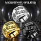 Hero personalized SL44C microtunnelling operator signet ring with original unbranded machinery, CUSTOM NAME and SINCE 2000.