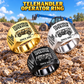 Hero personalized GTH-1056 telehandler operator signet ring with original unbranded machinery, CUSTOM NAME and SINCE 2000.