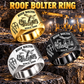 CHDDR Rock/Roof Bolter Operator Ring in Silver, Gold and Black finishes, flat machine engraving, CUSTOM NAME and SINCE 2000 sample text.