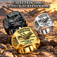 Chieftain 2100X 3-Deck Screener Operator Ring in Silver, Gold and Black finishes, flat machine engraving, CUSTOM NAME and SINCE 2000 sample text.