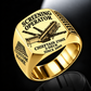 Chieftain 1700X 3-Deck Screener Operator Ring in Gold finish, flat machine engraving, CUSTOM NAME and SINCE 2000 sample text.