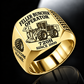 Tigercat 720H Feller Buncher Operator ring in gold, flat engraved saw-head machine, CUSTOM NAME and SINCE 2000