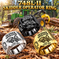 John Deere 748L-II Skidder Operator Ring: Silver, Gold and Black signet rings with flat machine engraving, CUSTOM NAME and SINCE 2000.
