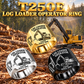 Tigercat T250E Log Loader Operator Ring: Silver, Gold and Black signet rings with flat machine engraving, CUSTOM NAME and SINCE 2000.