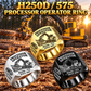 Tigercat H250D with 575 Processor Operator Ring: Silver, Gold and Black signet rings with flat machine engraving, CUSTOM NAME and SINCE 2000.