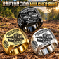 Prinoth Raptor 300 Forestry Mulcher Operator Ring: Silver, Gold and Black signet rings with flat machine engraving, CUSTOM NAME and SINCE 2000.
