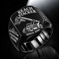 Black finish Taylor XRS-9972 Reach Stacker Signet Ring with XRS-9972 machine engraving, CUSTOM NAME and SINCE 2000 sample text.