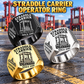 Kalmar AutoStrad Hybrid Straddle Carrier Signet Ring - TraPac Configuration: Silver, Gold and Black signet rings with AutoStrad Hybrid - TraPac configuration machine engraving, CUSTOM NAME and SINCE 2000 sample text.