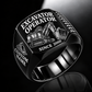 hydraulic mining shovel operator signet ring, black finish, sample name and year artwork