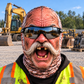 Excavator Operator funny face balaclava - Style 6
