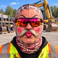 Excavator Operator funny face balaclava - Style 7