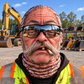 Excavator Operator funny face balaclava - Style 8