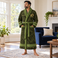 Personalized Excavator Operator Bathrobe - Signature Silhouette lifestyle view