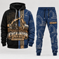 excavator operator full-zip hoodie and matching joggers - navy catalog view
