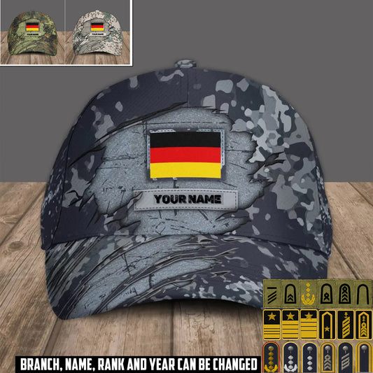 Personalized Name Germany Soldier/Veterans Camo Baseball Cap - 1684368001