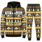 Arborist Holiday Fair Isle full-zip hoodie and jogger charcoal-olive design with name and company artwork